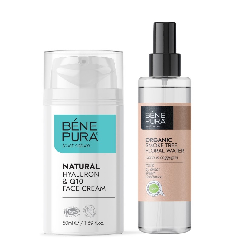 Bio Cotinus Apa florala și Crema pentru față Hyaluron & Q10 - GMC