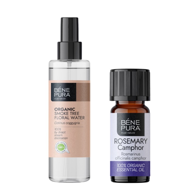 Bio Cotinus Apa florala și Bio Rozmarin Camforat Ulei esențial - GMC