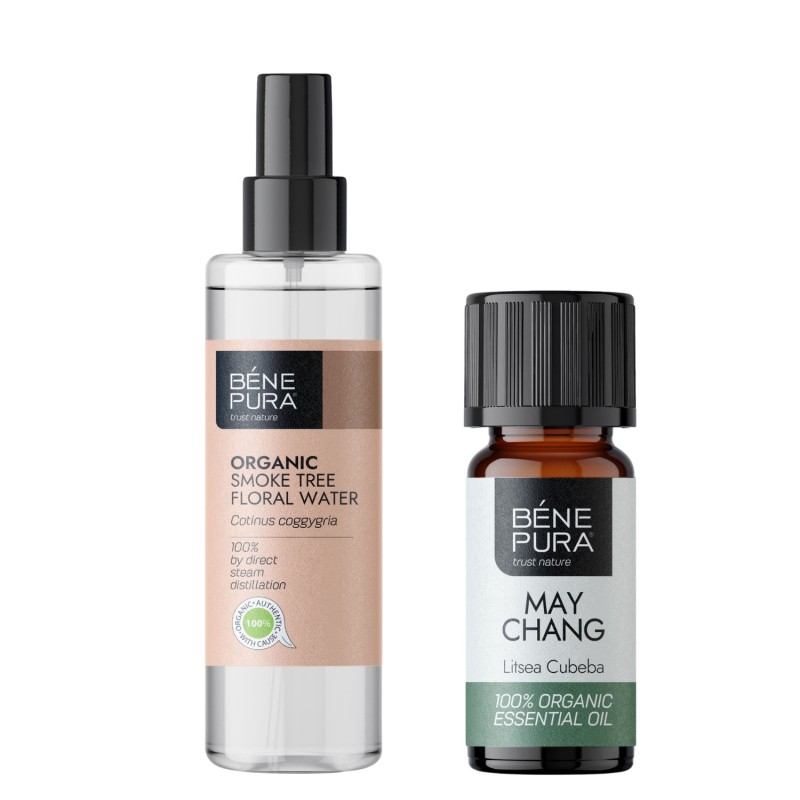 Bio Cotinus Apa florala și Bio Litsea Cubeba Ulei esențial - Comparare produse