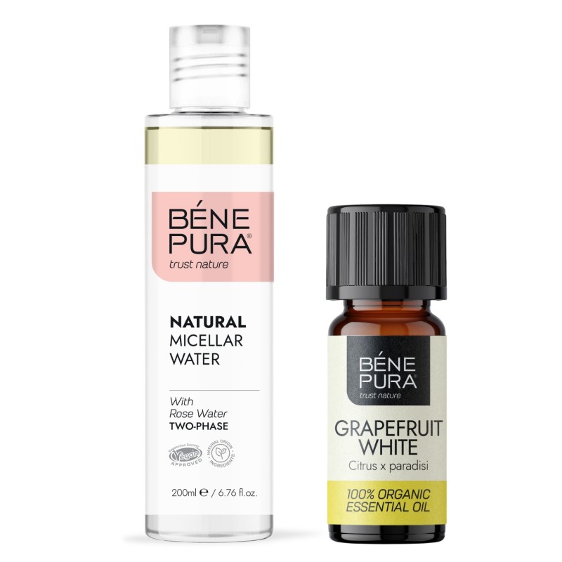 Apa micelara și Bio Grapefruit Alb Ulei esențial - 