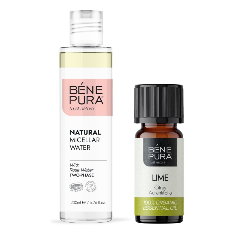 Apa micelara și Bio Lime Ulei esențial - 