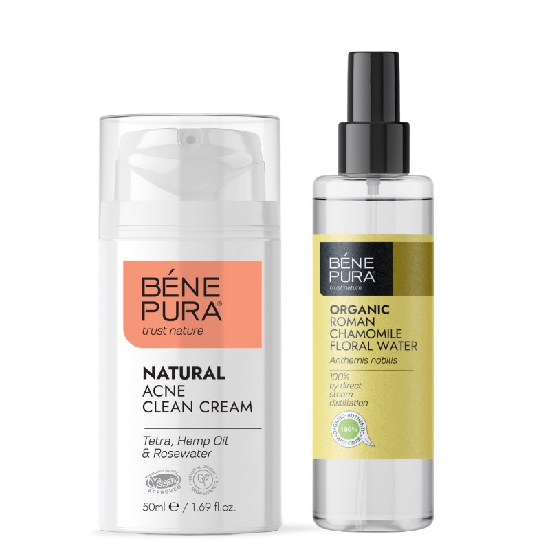 Crema pentru față anti-acnee și Bio Mușețel Roman Apa florala - GMC