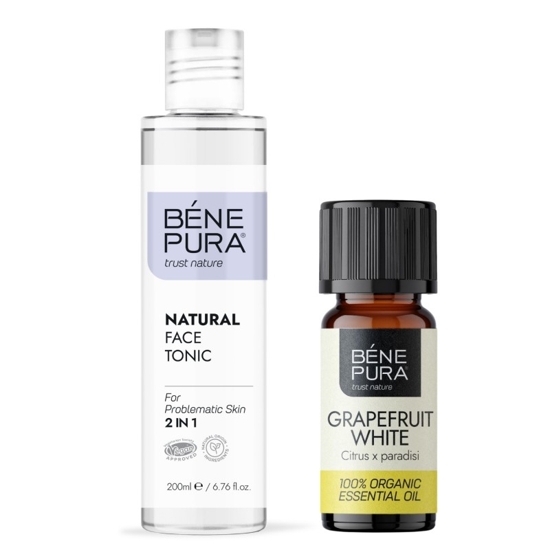 Tonic pentru față pentru pielea problematica și Bio Grapefruit Alb Ulei esențial - GMC