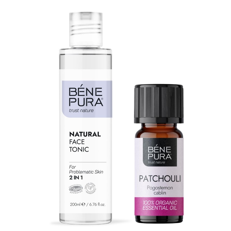 Tonic pentru față pentru pielea problematica și Bio Patchouli Ulei esențial - GMC