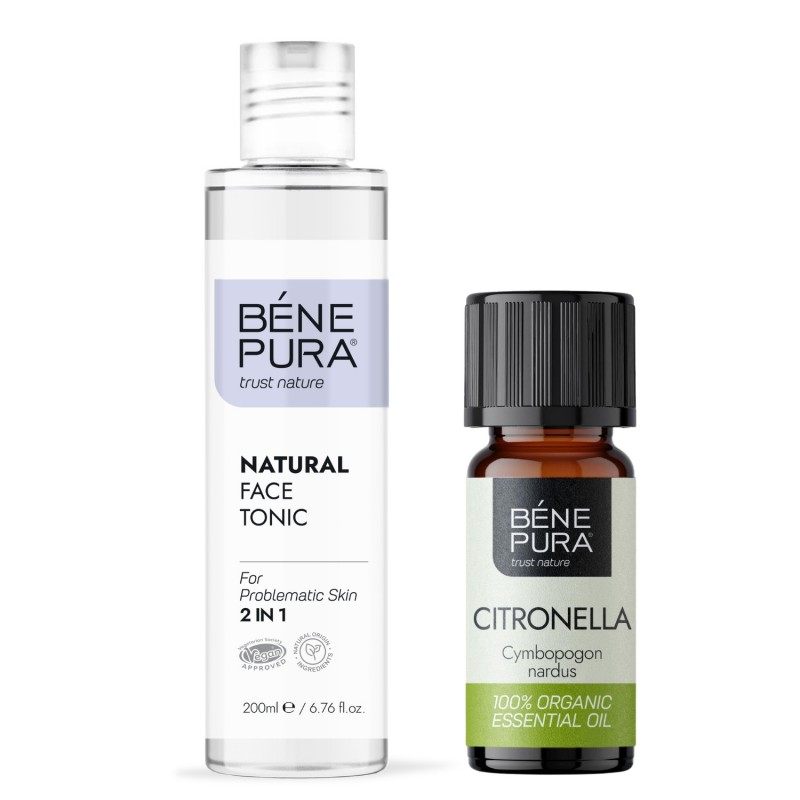 Tonic pentru față pentru pielea problematica și Bio Citronella Ulei esențial - GMC