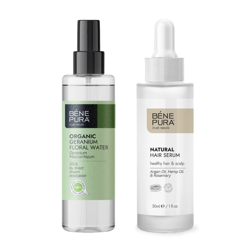 Ser pentru păr și Bio Geranium Apa florala - GMC