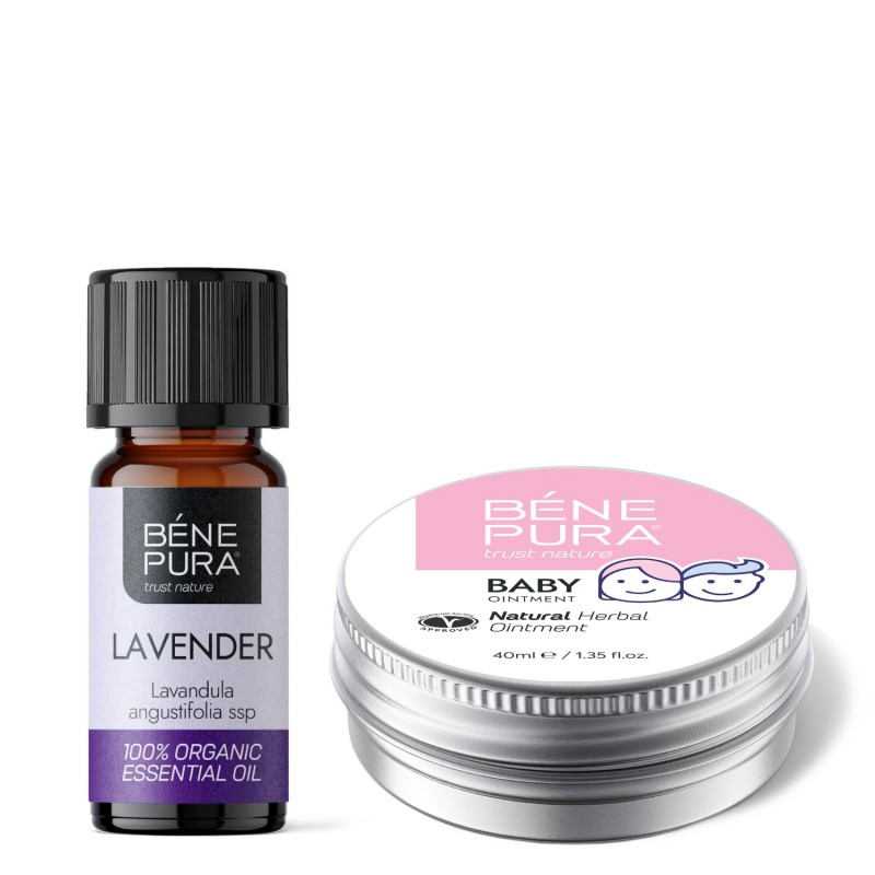 Unguent pentru Erupții Cutanate de Scutec cu Gălbenele și Mușețel și Bio Lavandă Ulei esențial - GMC