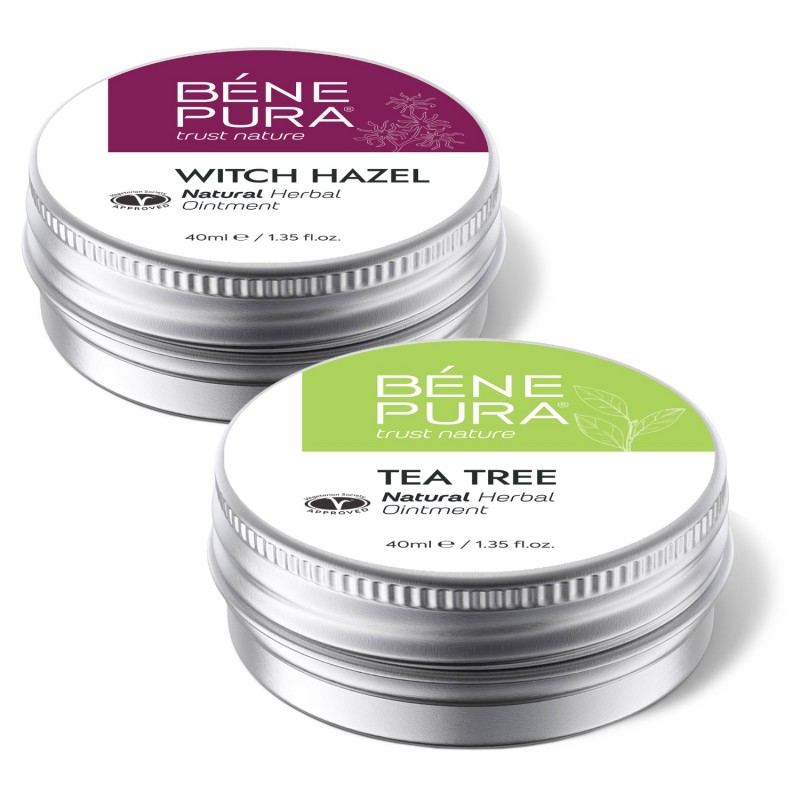Unguent pentru Hemoroizi cu Hamamelis și Unguent Pentru Anti Mancarimi cu Arbore de Ceai - GMC