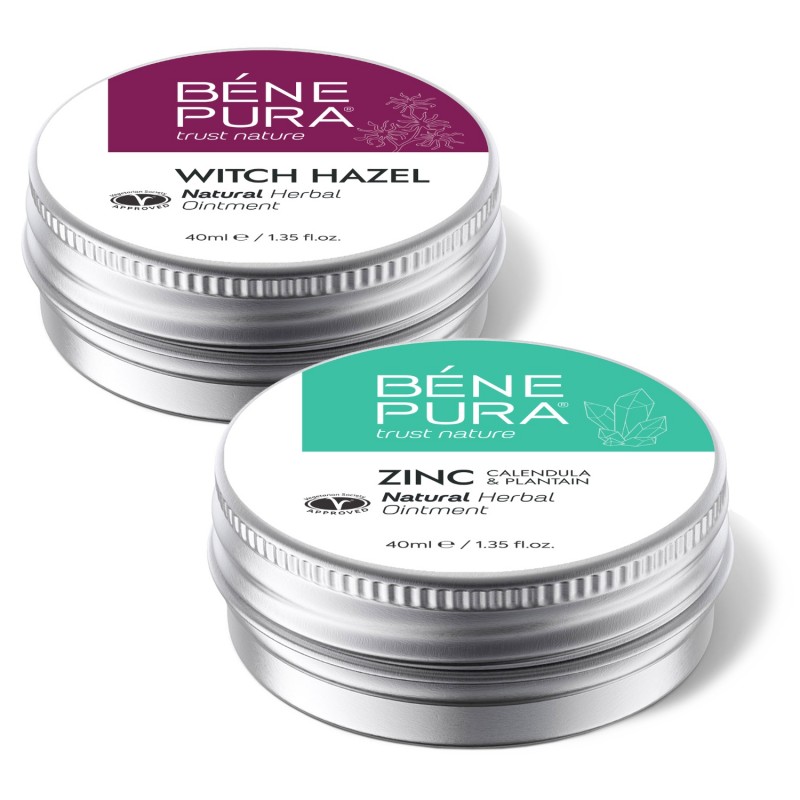 Unguent pentru Hemoroizi cu Hamamelis și Unguent Pentru Anti Mancarimi cu Oxid de Zinc - GMC