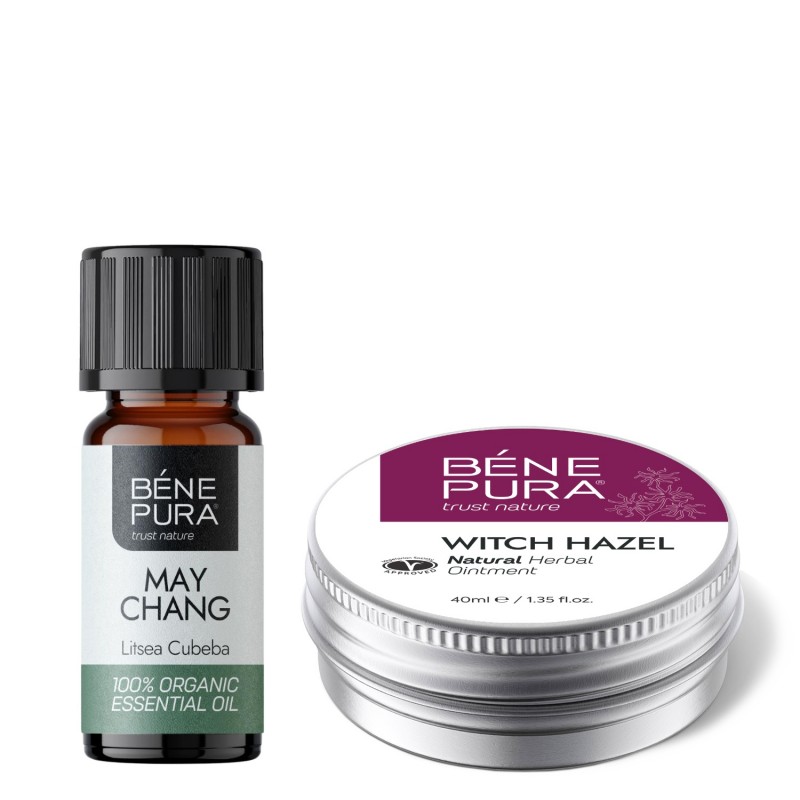 Unguent pentru Hemoroizi cu Hamamelis și Bio Litsea Cubeba Ulei esențial - GMC