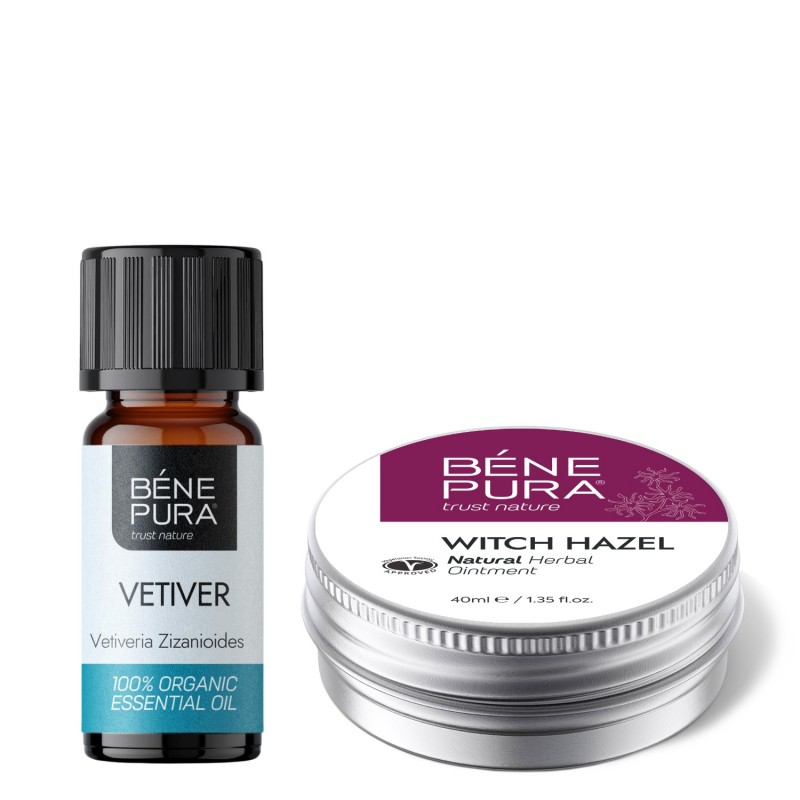 Unguent pentru Hemoroizi cu Hamamelis și Bio Vetiver Ulei esențial - GMC