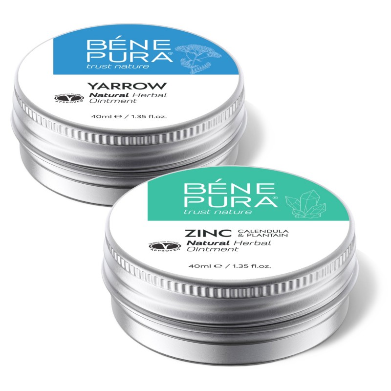 Unguent pentru Hemoroizi cu Coada șoricelului și Unguent Pentru Anti Mancarimi cu Oxid de Zinc - GMC