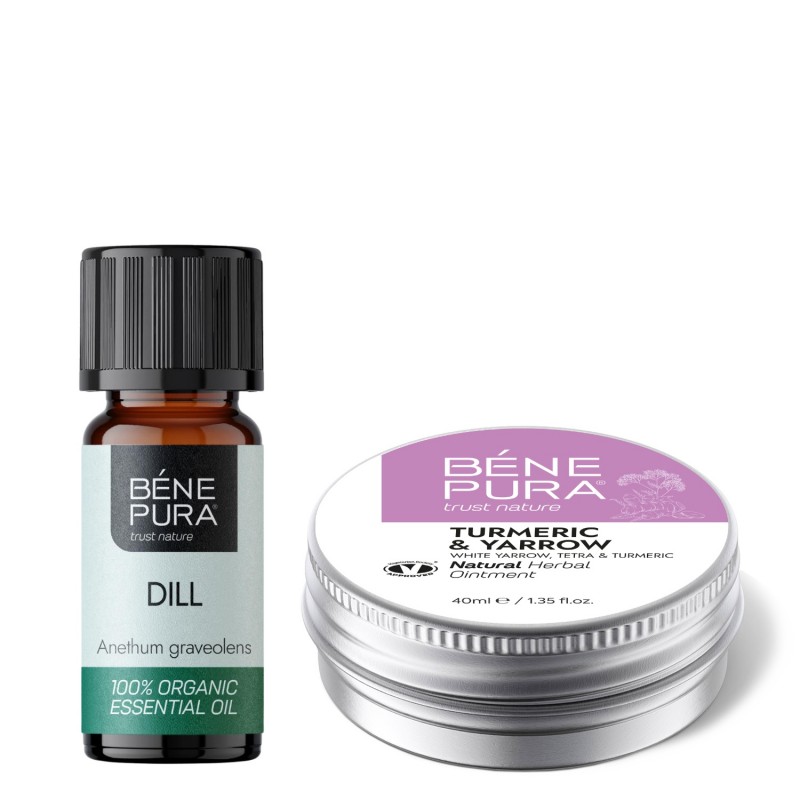 Unguent, pentru Hemoroizi, cu Coada șoricelului, Tetra și Turmeric și Bio Mărar Ulei esențial - GMC