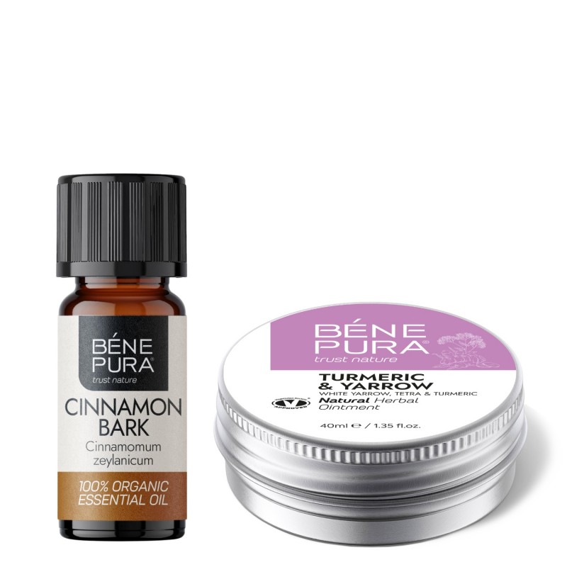 Unguent, pentru Hemoroizi, cu Coada șoricelului, Tetra și Turmeric și Bio Scorţişoară Ulei esențial - Comparare produse