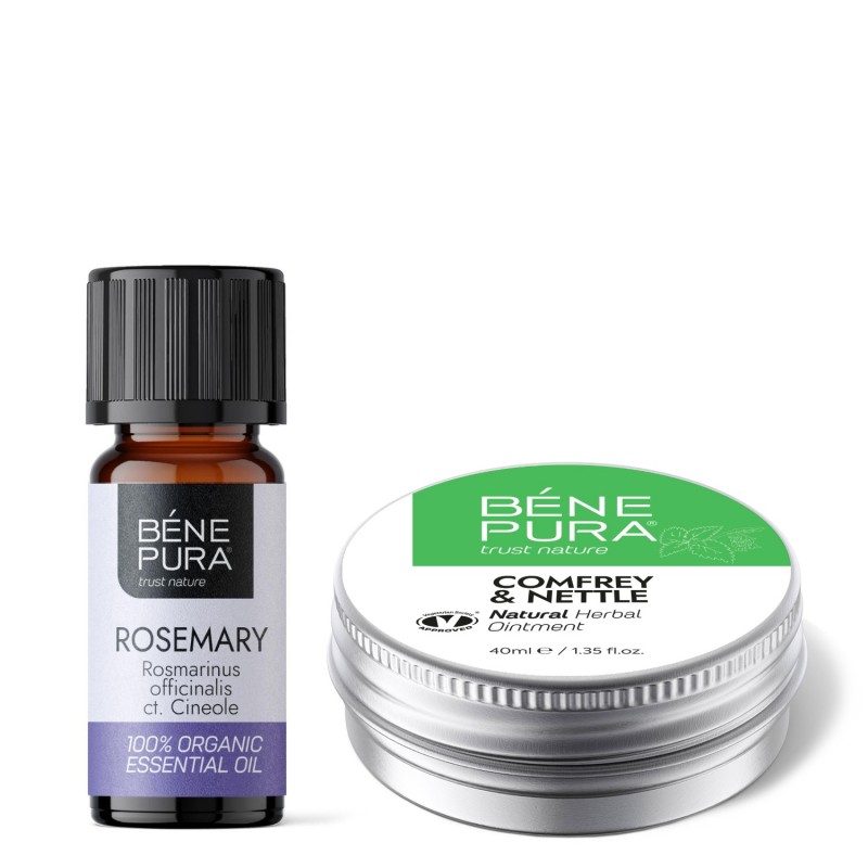 Unguent pentru Articulații cu Comfrey și Urzică și Bio Rozmarin Cineol Ulei esențial - GMC
