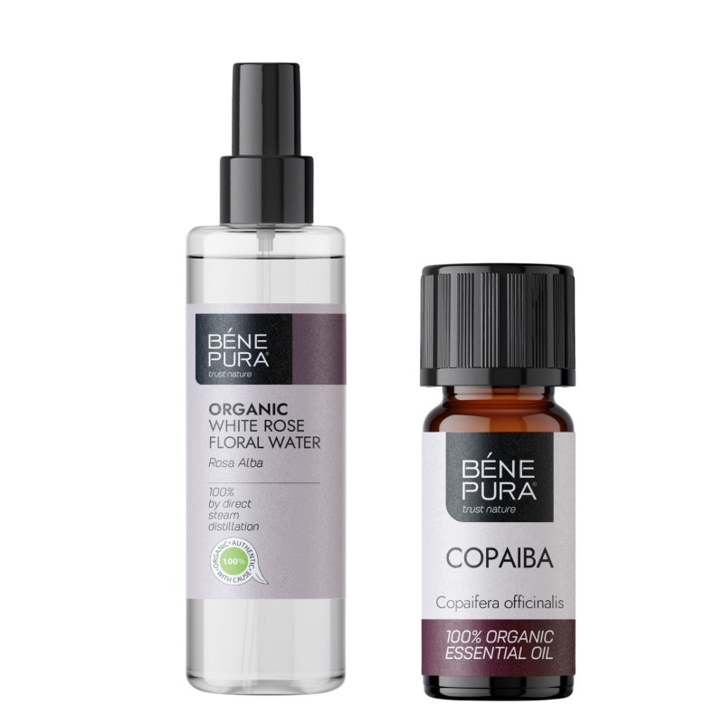 Bio Rosa Alba Apa de Trandafiri și Bio Copaiba Ulei esențial - GMC