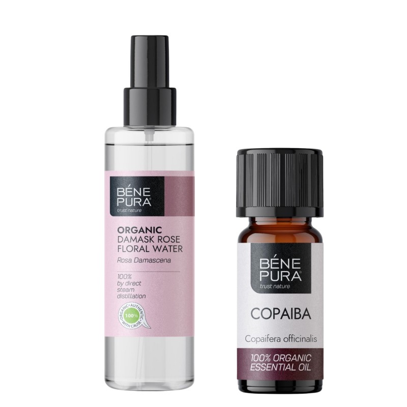 Bio Rosa Damascena Apa de Trandafiri și Bio Copaiba Ulei esențial - GMC