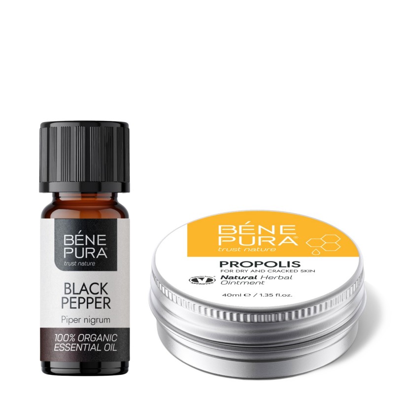 Unguent Pentru Anti Mancarimi cu 30% Propolis și Bio Piper negru Ulei esențial - GMC