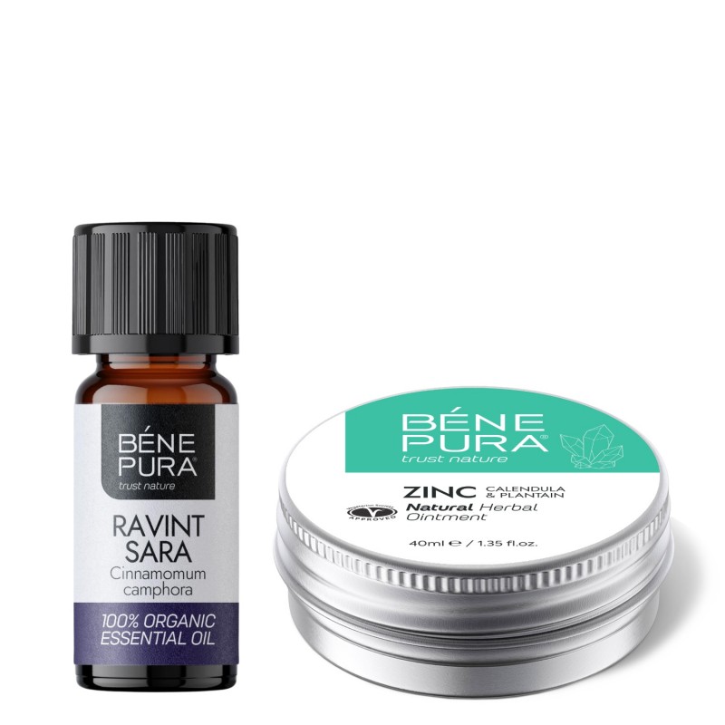 Unguent Pentru Anti Mancarimi cu Oxid de Zinc și Bio Ravintsara Ulei esențial - GMC
