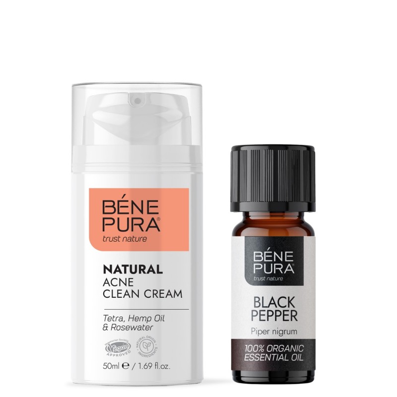 Crema pentru față Hyaluron & Q10 și Bio Piper negru Ulei esențial - GMC