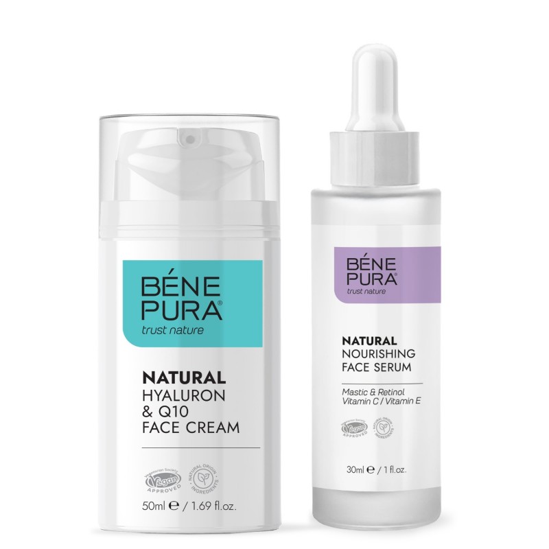 Ser pentru față cu retinol și Crema pentru față Hyaluron & Q10 - GMC