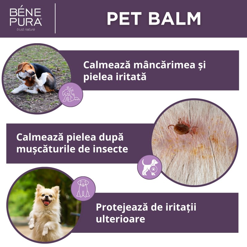 3x Balsam Anti Iritație Pentru Animale de Companie cu Pătlagină - 40ml