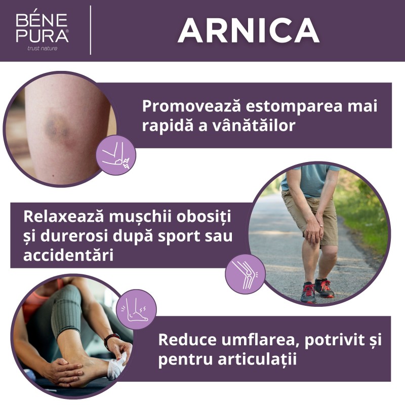 Unguent pentru Vânătăi și Mușchi cu Arnică - 40ml