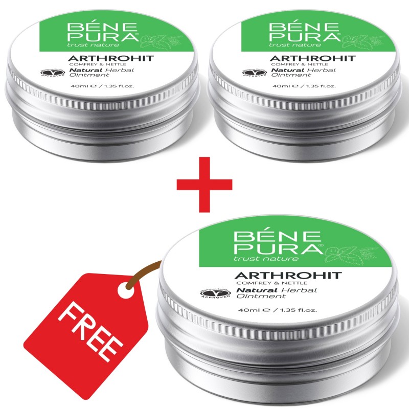 3x Unguent pentru Articulații cu Comfrey și Urzică - 40ml - Seturi