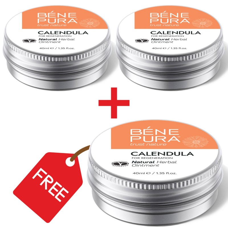 3x Unguent pentru Arsuri și Răni cu Gălbenele - 40ml - 