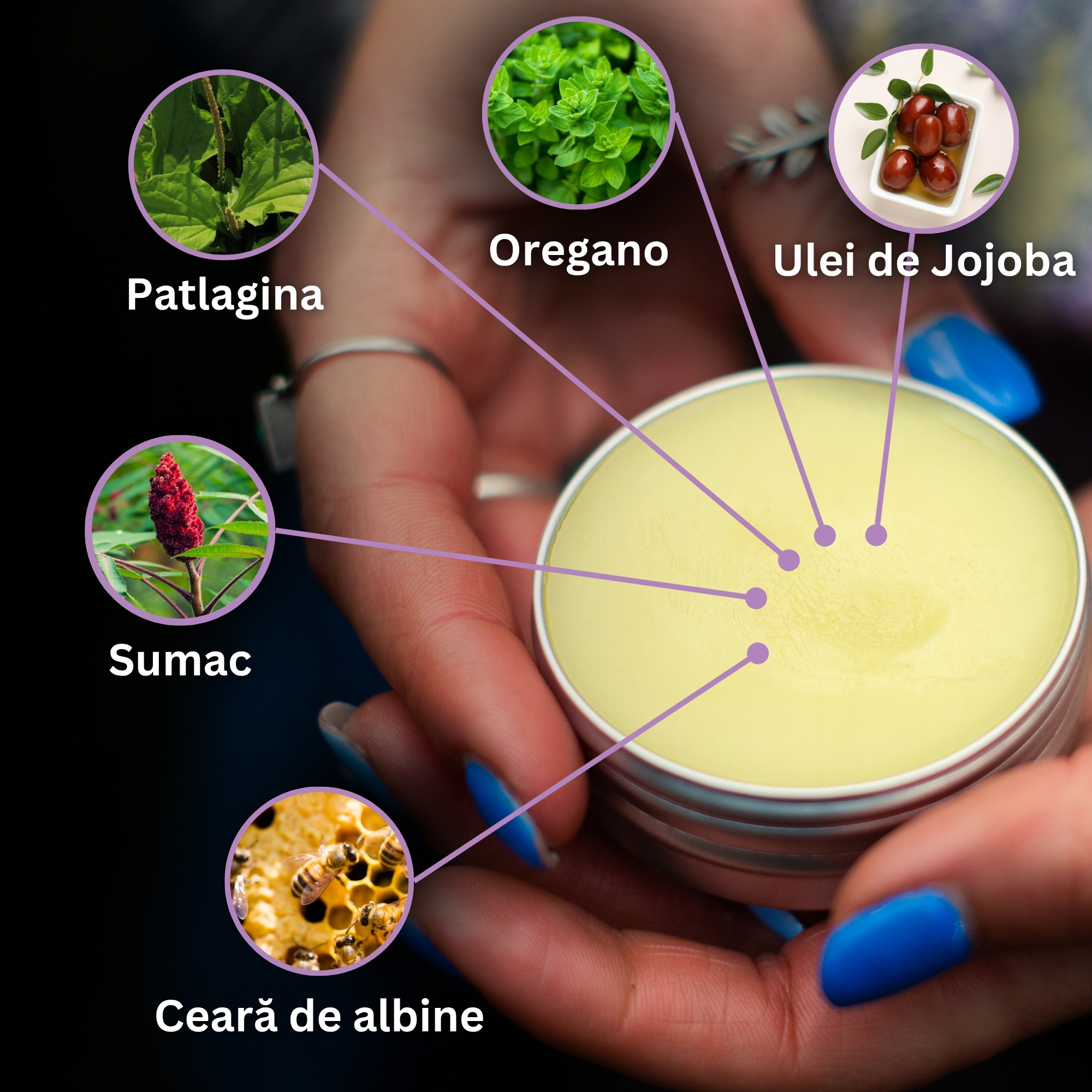 Balsam Anti Iritație Pentru Animale de Companie cu Pătlagină - 40ml